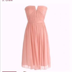 J Crew cocktail or bridesmaid Dress - strapless SZ 8 blush pink